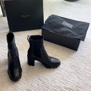 Rag & bone black high Shiloh boot